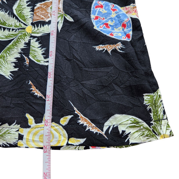 Too Hot Sunwear sleeveless top VINTAGE Hawaiian print size S - Picture 7 of 9